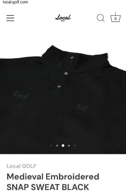 Local Golf　スナップスウェット