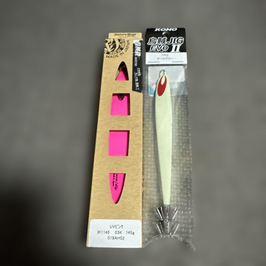 烏賊鉄UVピンク イカジグ 145g 烏賊JIG EVO Ⅱ 100g