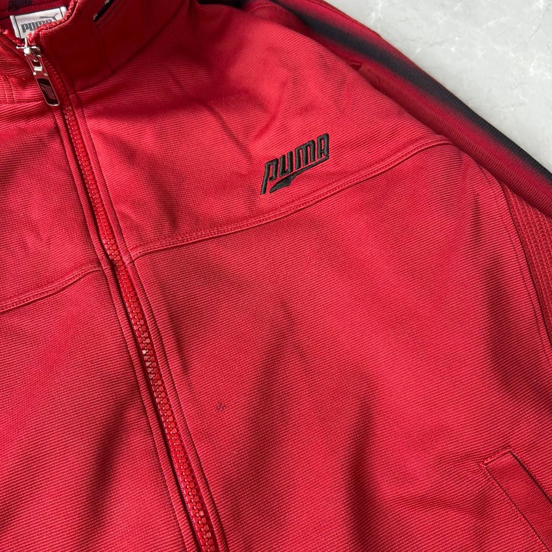 90s PUMA セットアップ ジャージ 上下 t7 y2k レッド 古着 M