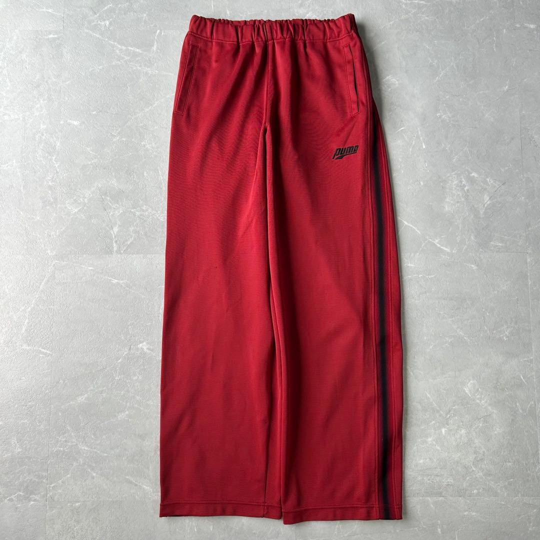 90s PUMA セットアップ ジャージ 上下 t7 y2k レッド 古着 M