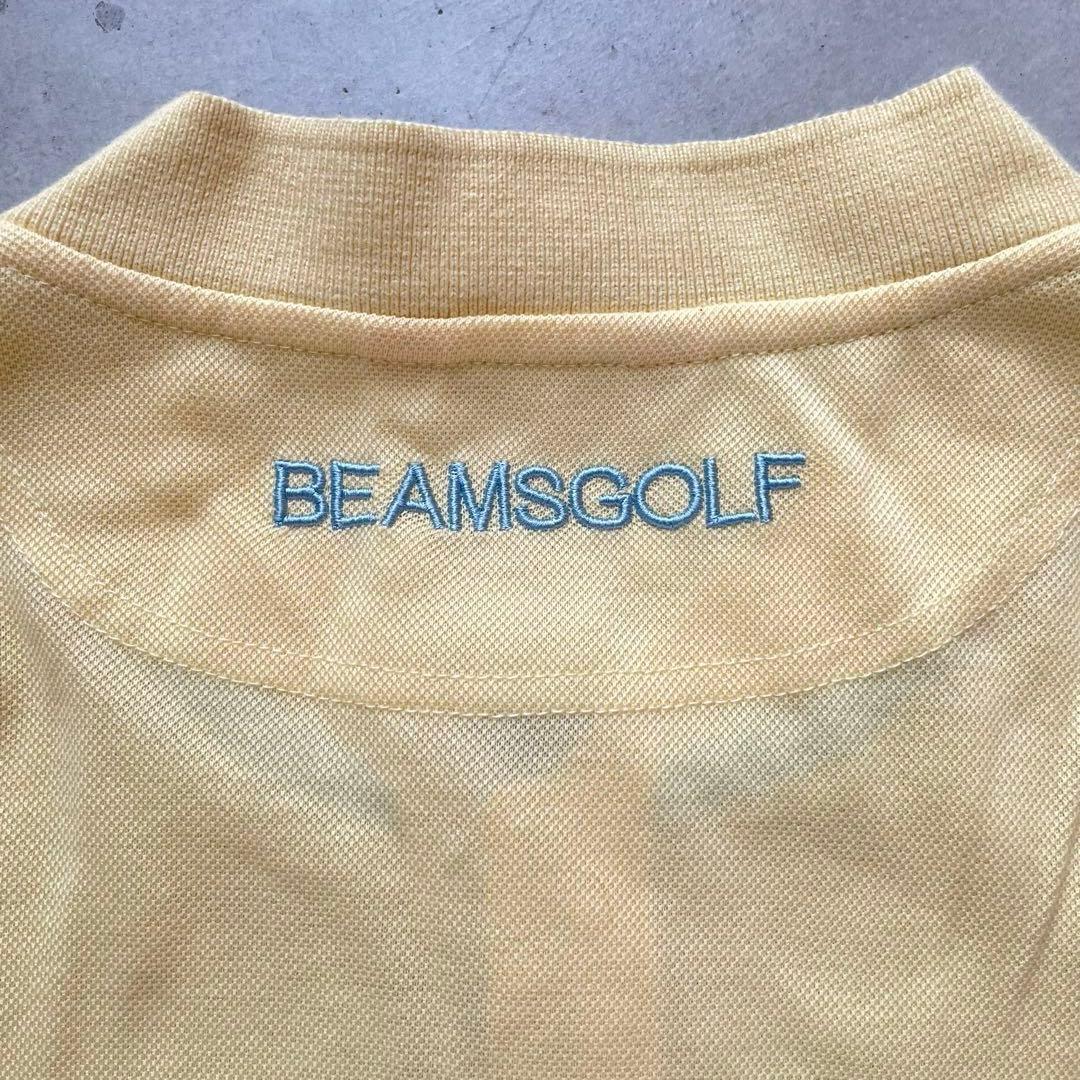 BEAMS GOLF ビームスゴルフ　刺繍ロゴ　ポロシャツ　ヘンリーネック