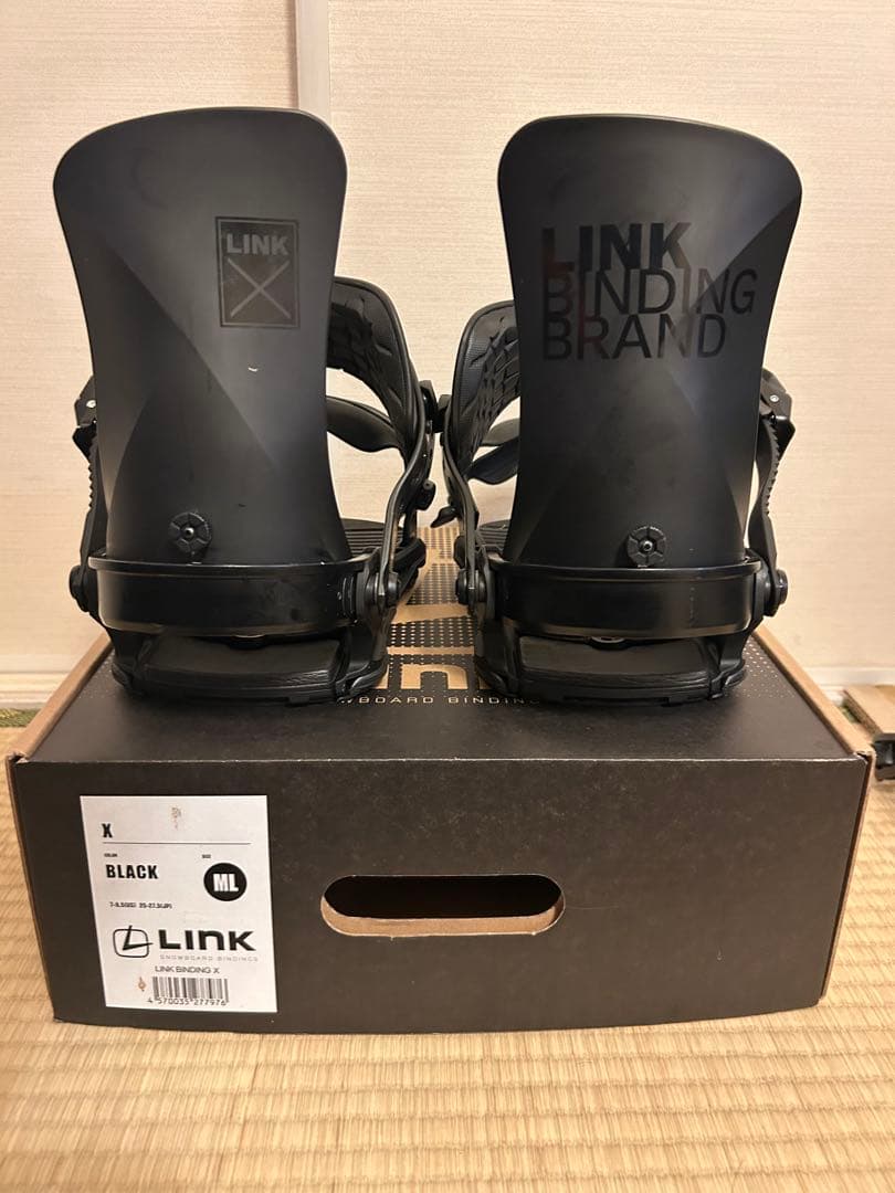 LINK スノーボード ビンディング ML ブラック