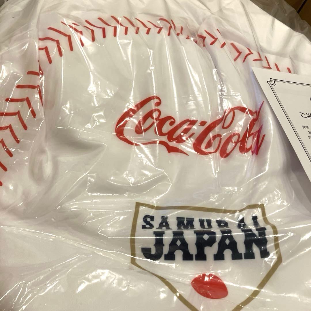 【当選品】コカコーラ SAMURAI JAPAN侍ジャパン ビーズクッション