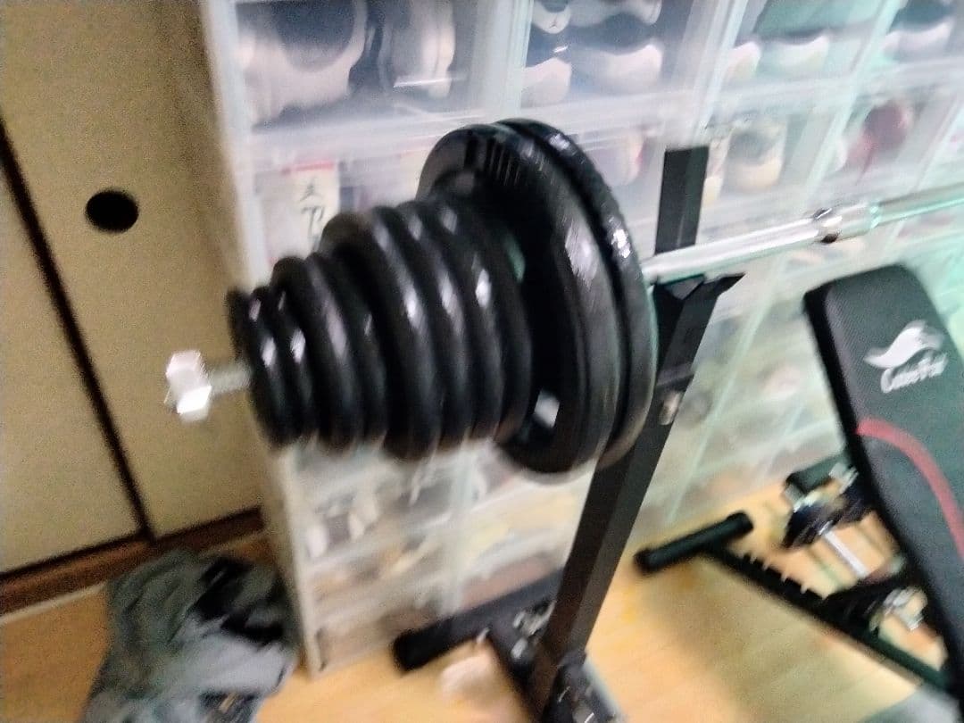 ベンチ台 プレート110kg 7月半ばまでの引き取り限定