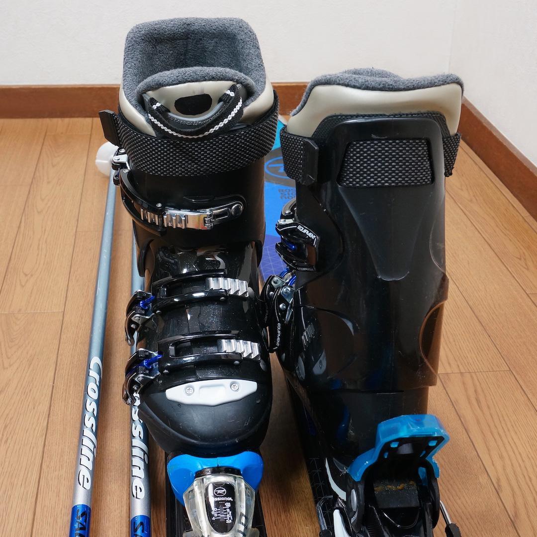 メンテ済 152cm 靴26～26.5cm ROSSIGNOL スキーセット