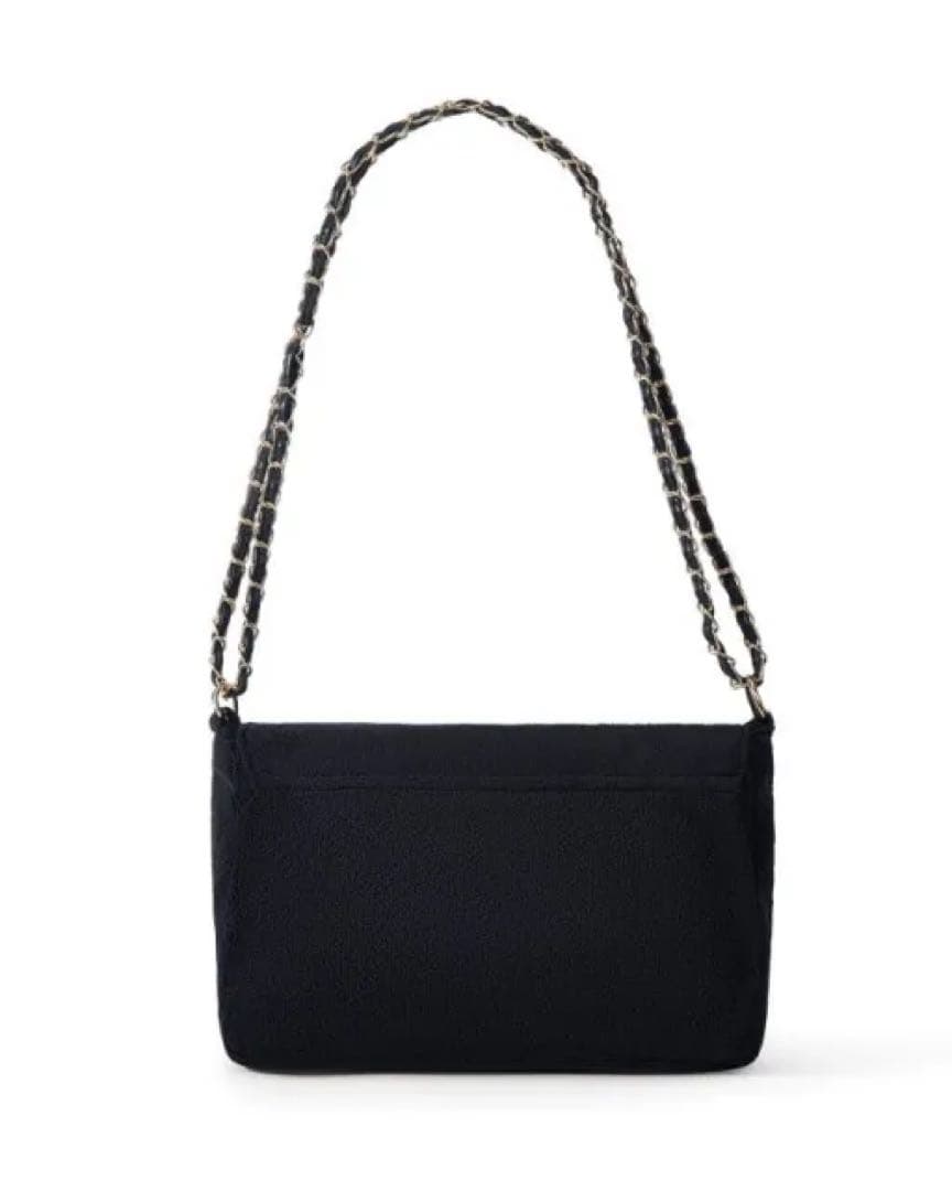 は*や様 CHANEL シャネル ミニバッグ ポーチ ブラック×ホワイトロゴ