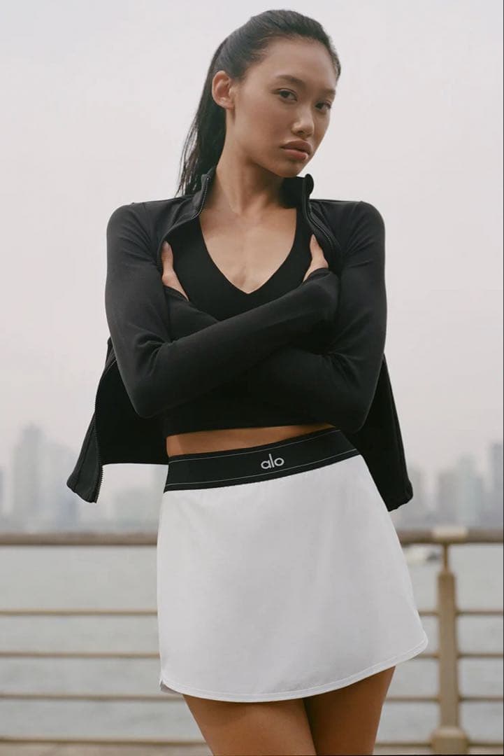 alo Match Point テニススカート　新品　ブラック