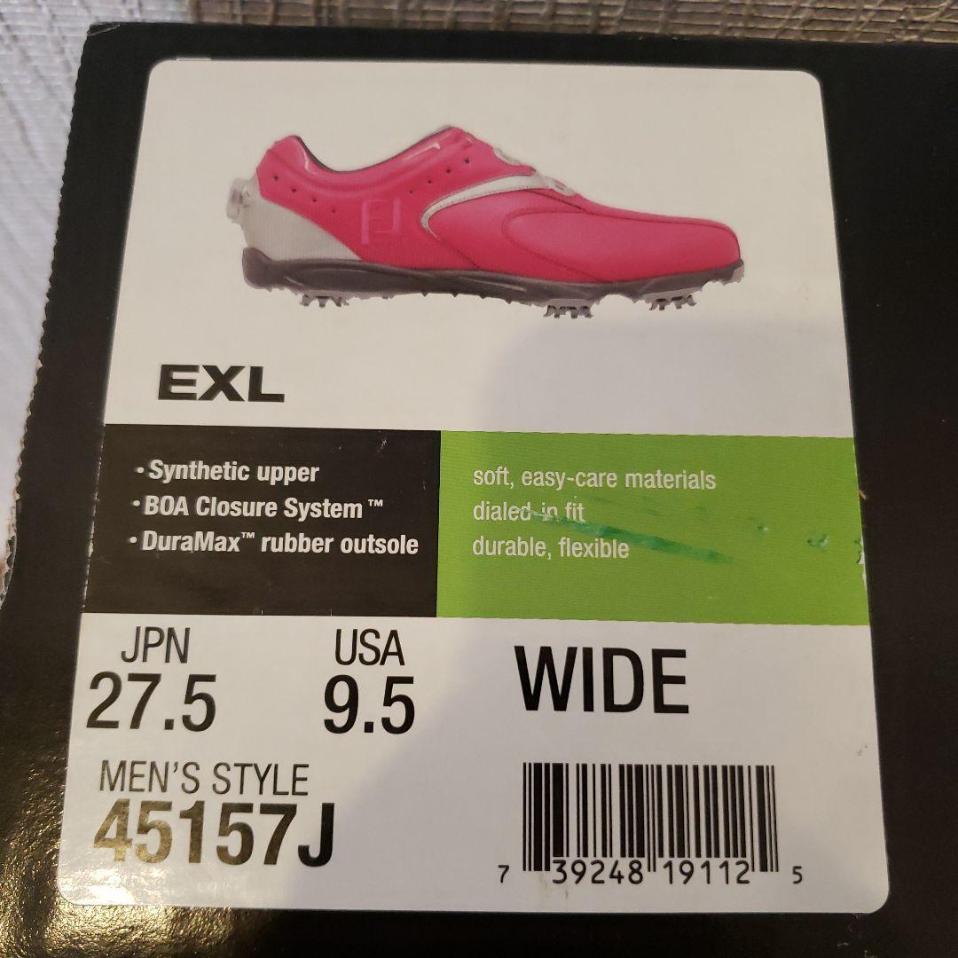 【未使用】FootJoyゴルフシューズ EXL メンズシューズ27.5㎝