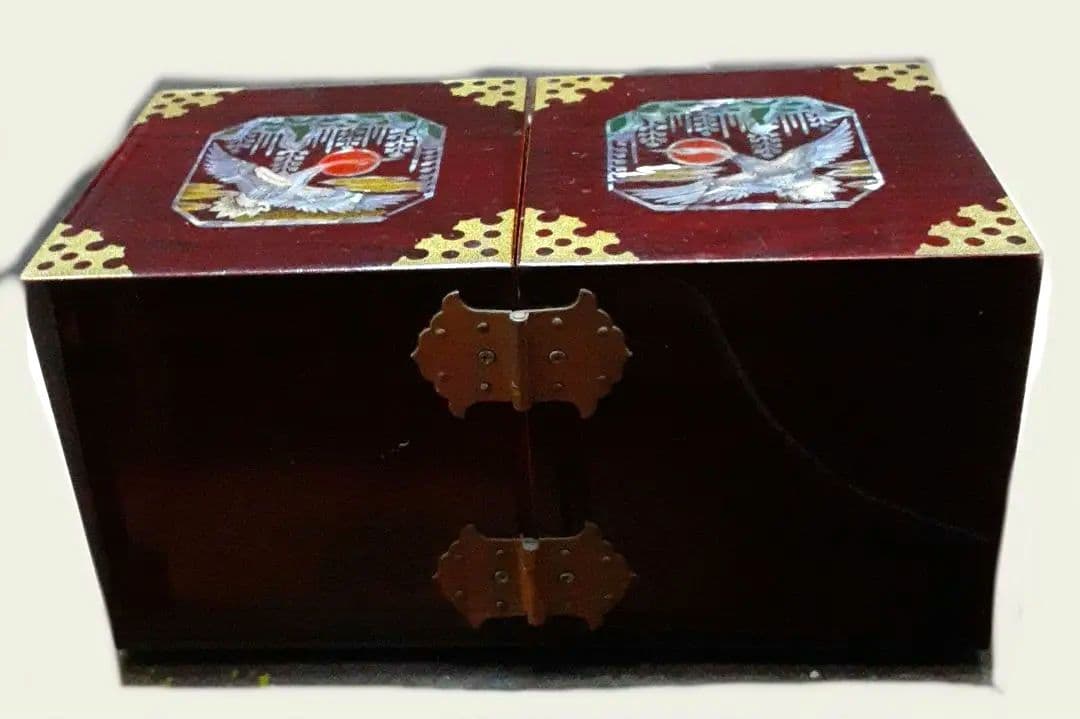 螺鈿細工 小物入れ 漆塗り 骨董品 昭和レトロ アンティーク ヴィンテージ レア