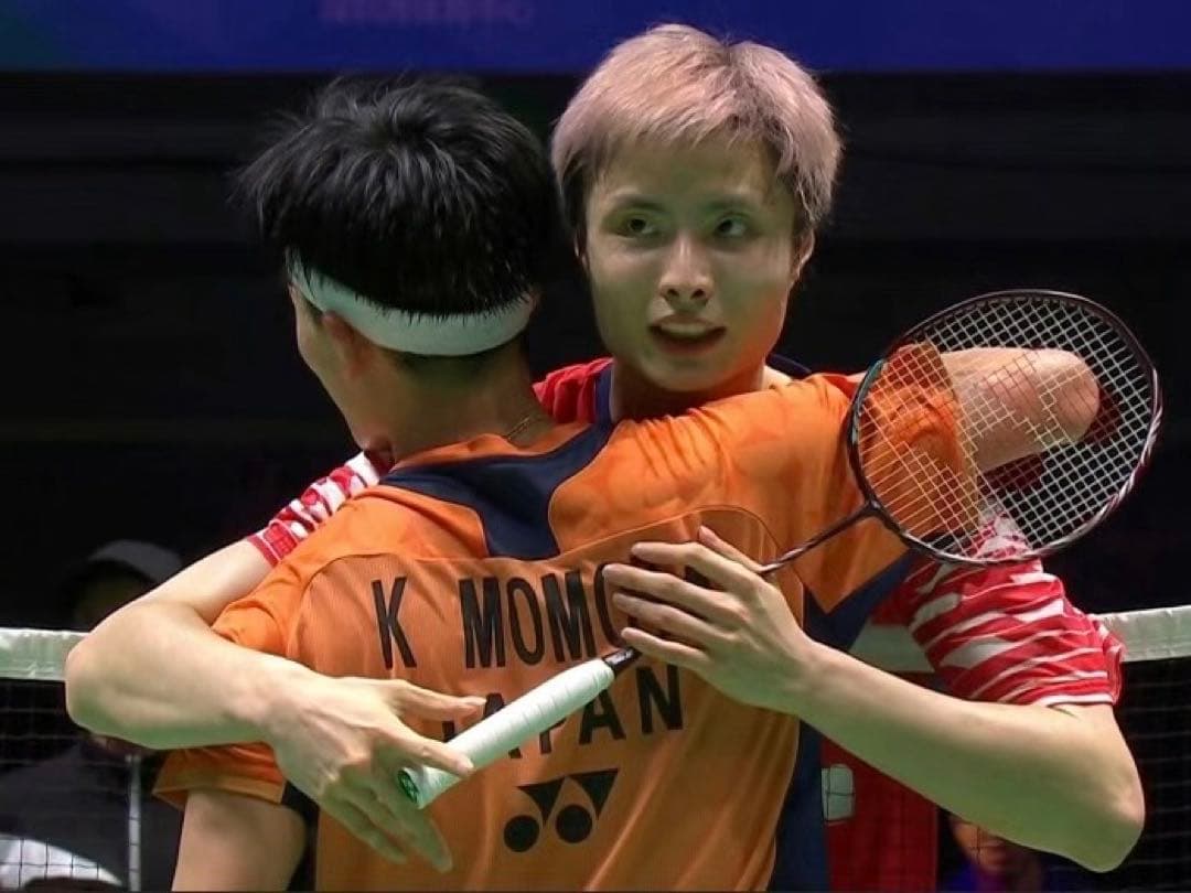 YONEXヨネックス 10638 ゲームシャツ ハイオレンジ桃田選手着用Lサイズ