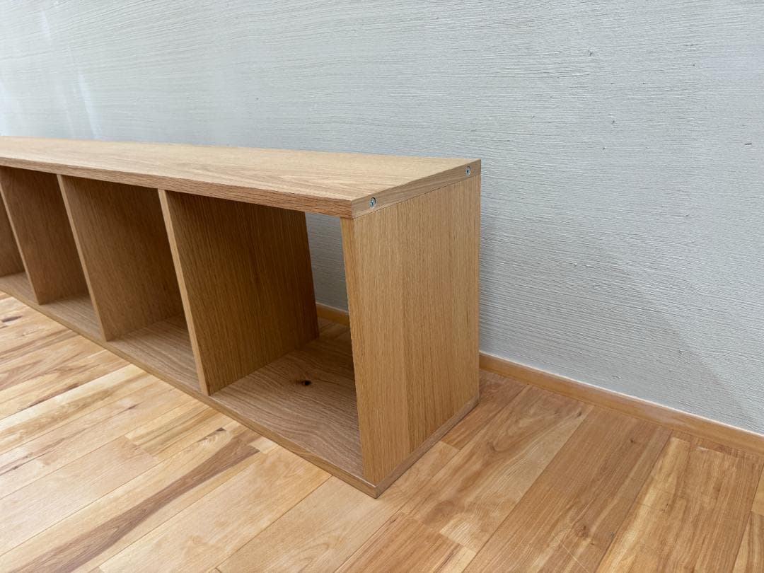 【美品】無印良品スタッキングシェルフ・５段・オーク材