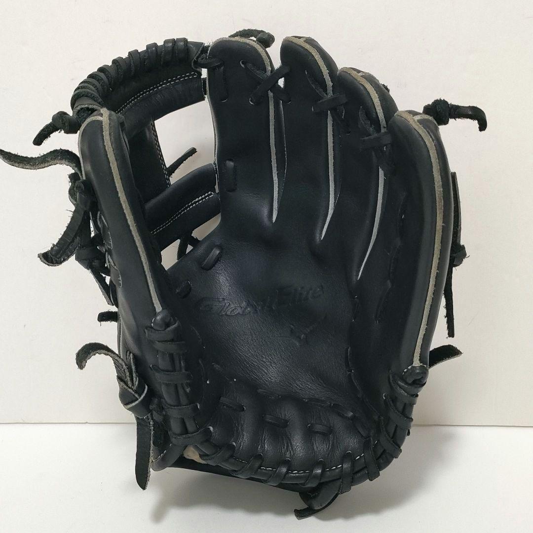 ミズノ　グローバルエリート　軟式用グローブ　内野　右利き　ブラック　R98703
