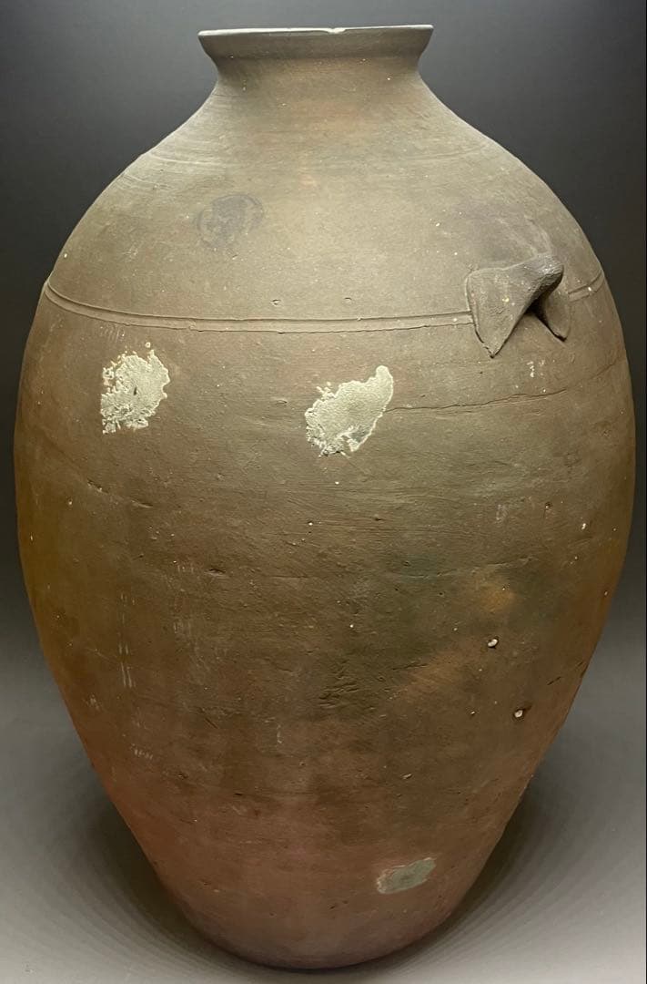 古南蛮　双耳南蛮壺　双耳壺　耳付壺　特大46.5cm f5032