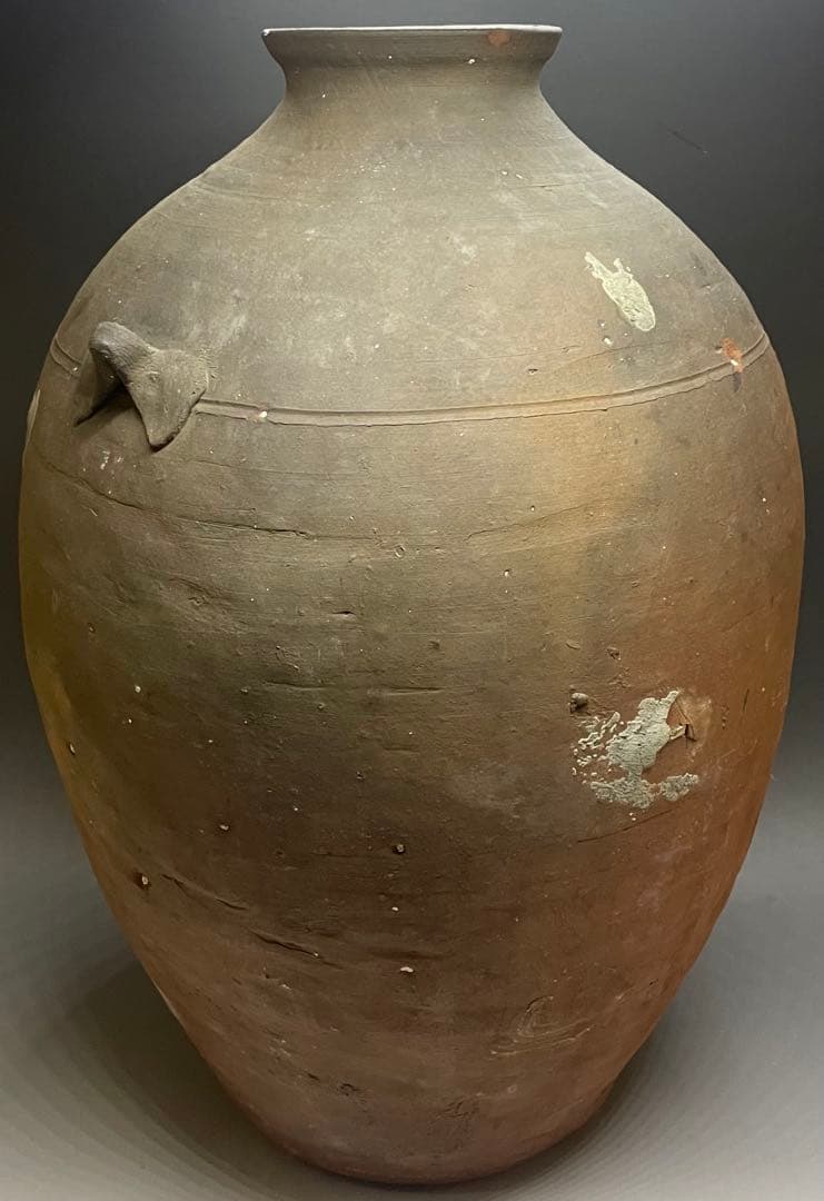 古南蛮　双耳南蛮壺　双耳壺　耳付壺　特大46.5cm f5032