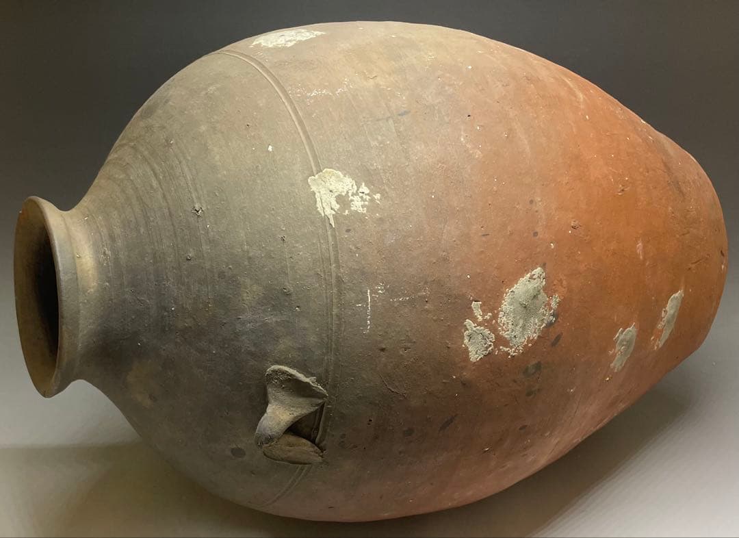 古南蛮　双耳南蛮壺　双耳壺　耳付壺　特大46.5cm f5032