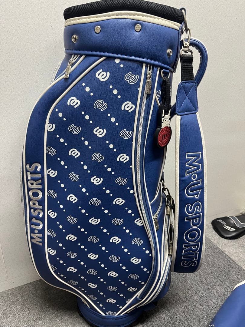 美品 レディース MUスポーツ sports 総柄 キャディバッグ
