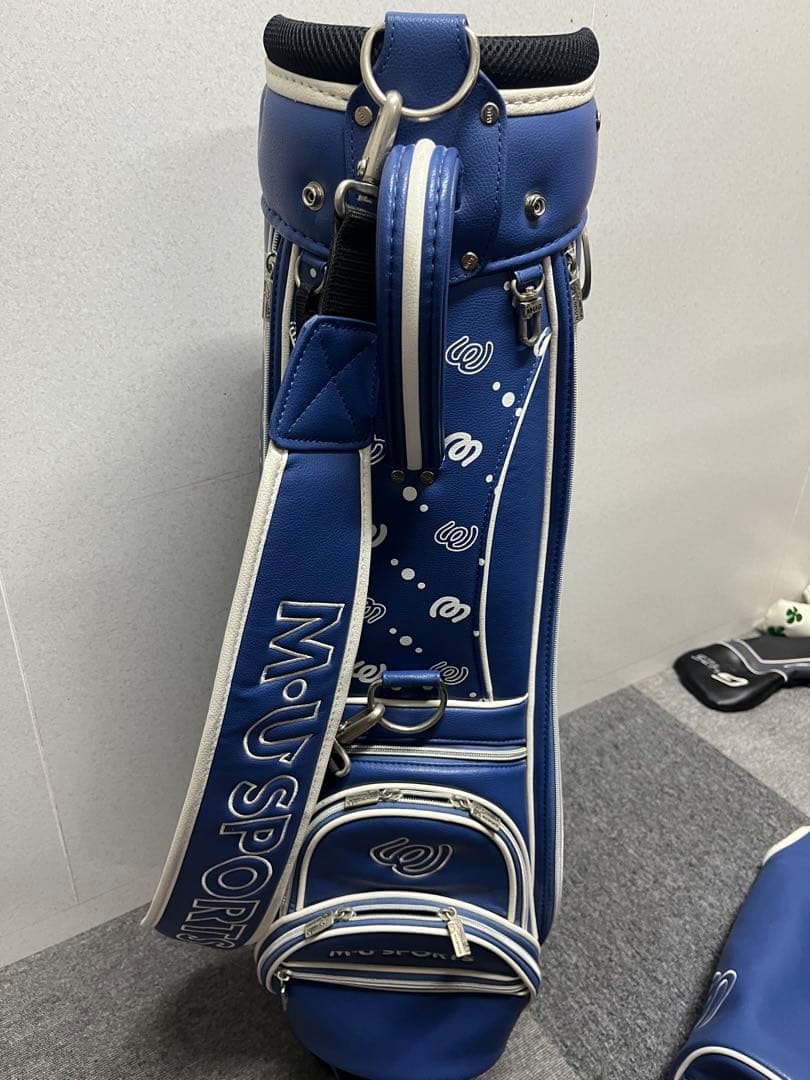 美品 レディース MUスポーツ sports 総柄 キャディバッグ
