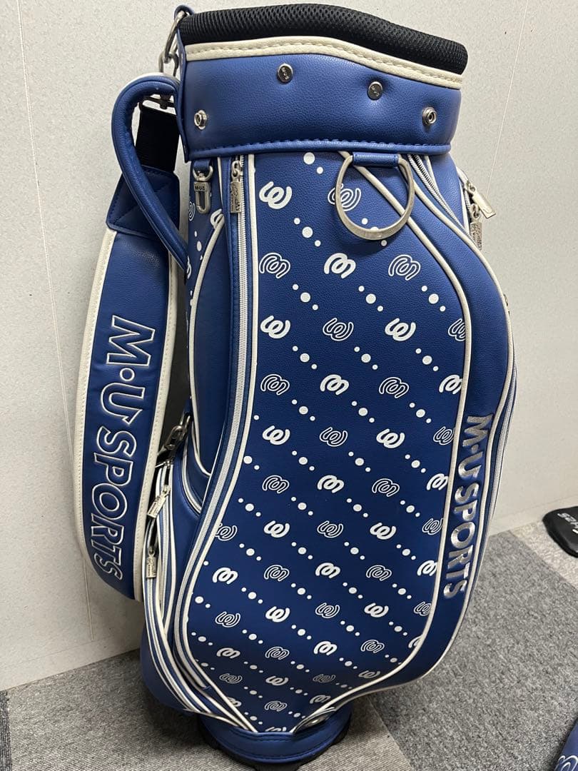 美品 レディース MUスポーツ sports 総柄 キャディバッグ