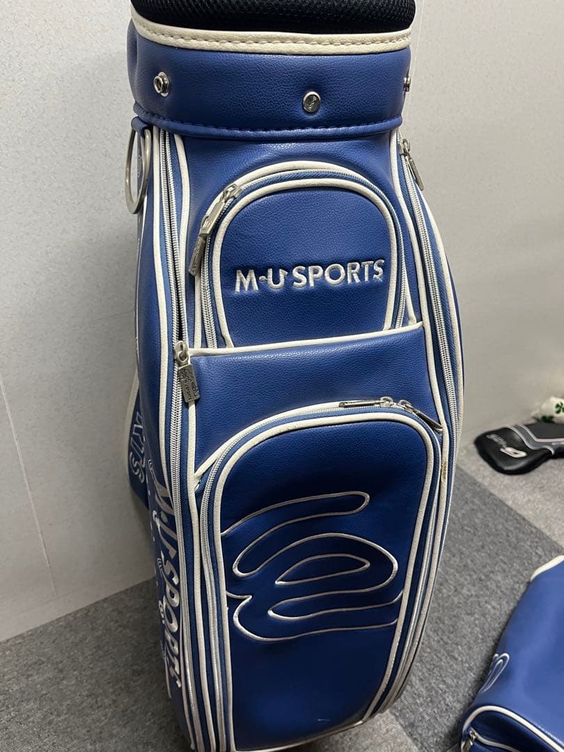 美品 レディース MUスポーツ sports 総柄 キャディバッグ