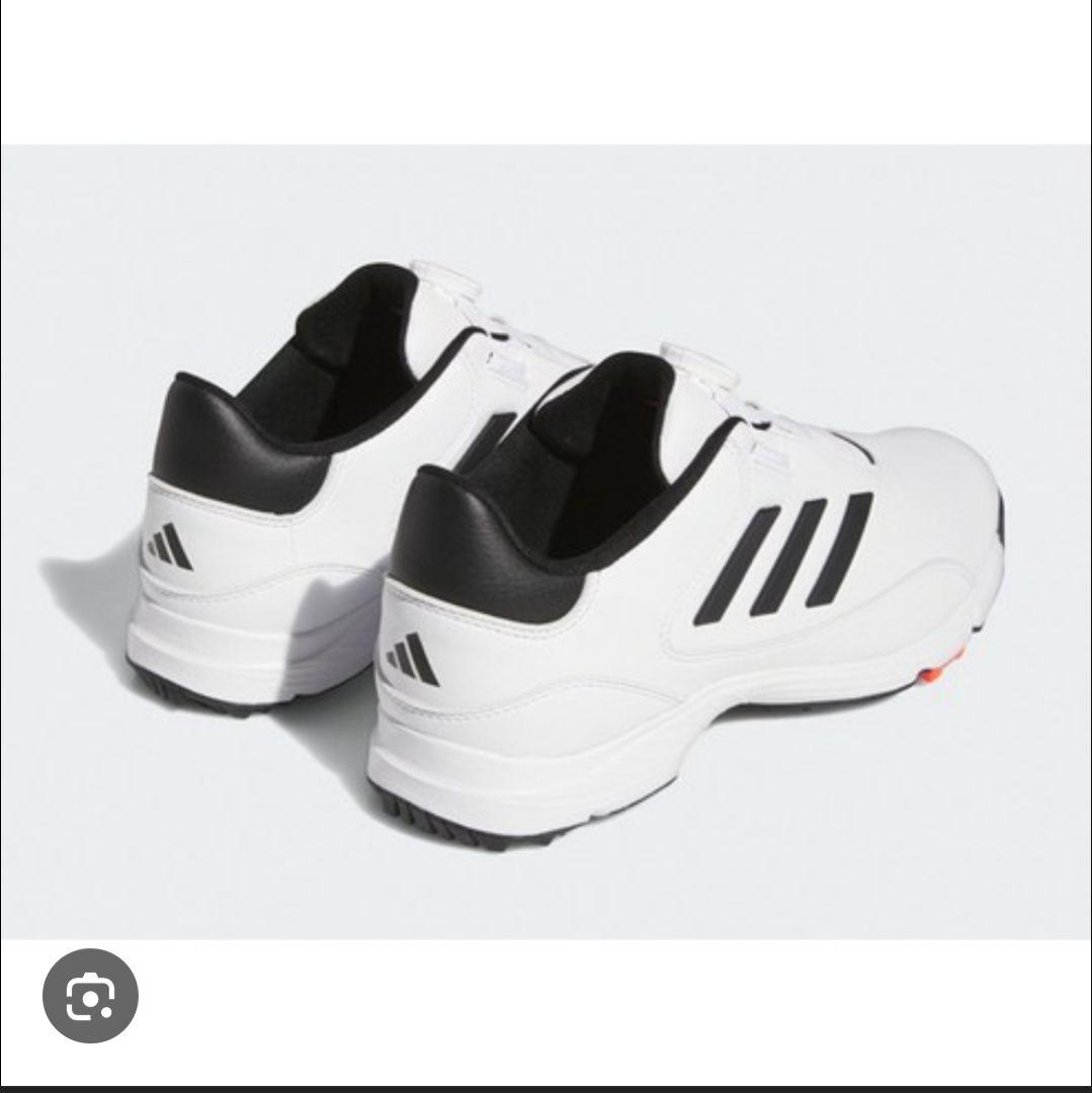 adidas ゴルフシューズ スパイク付き ホワイト/ブラック