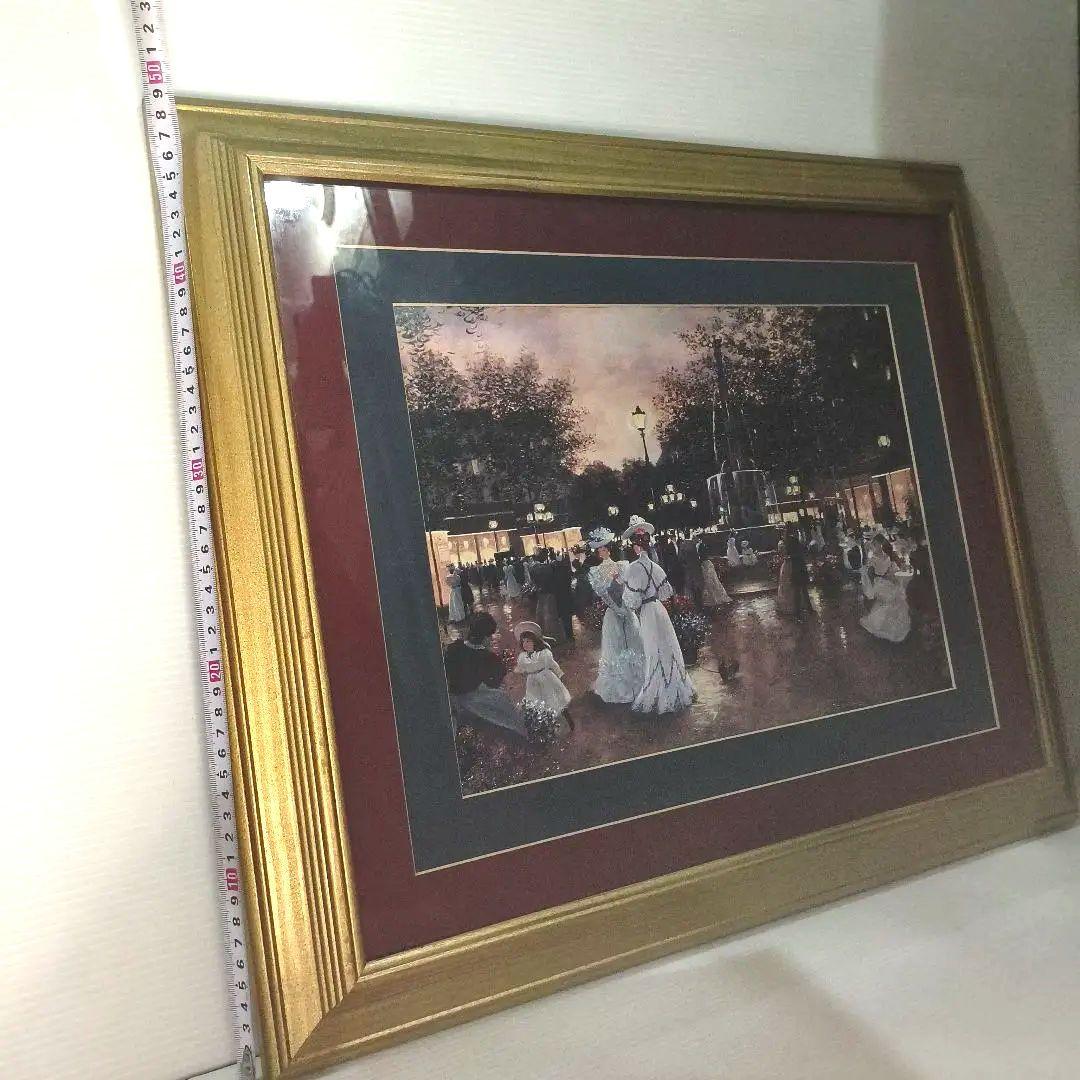 2枚組絵画✨Christa Kieffer ガラス 額縁 アート インテリア