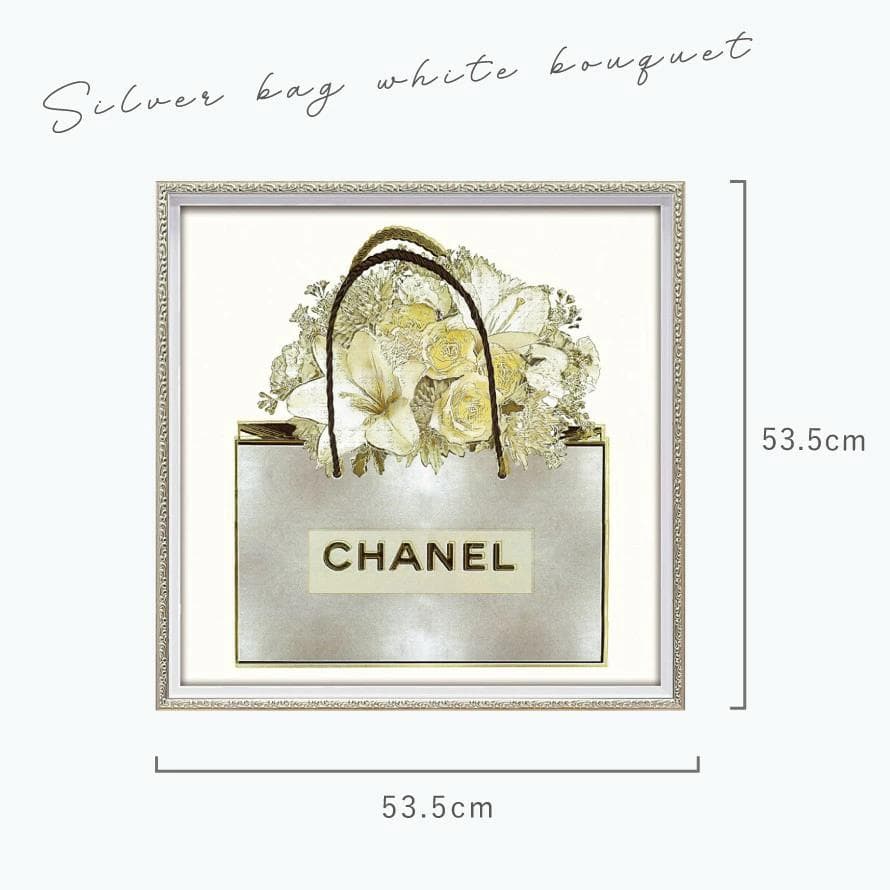 アートパネル シャネル CHANEL Mサイズ オマージュ シルバー