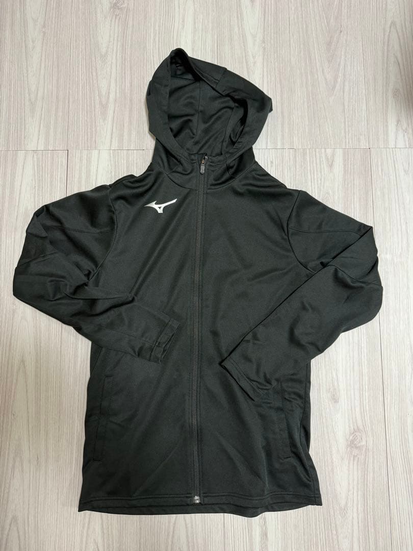 Mizuno フード付きジャージ上下セット ブラック