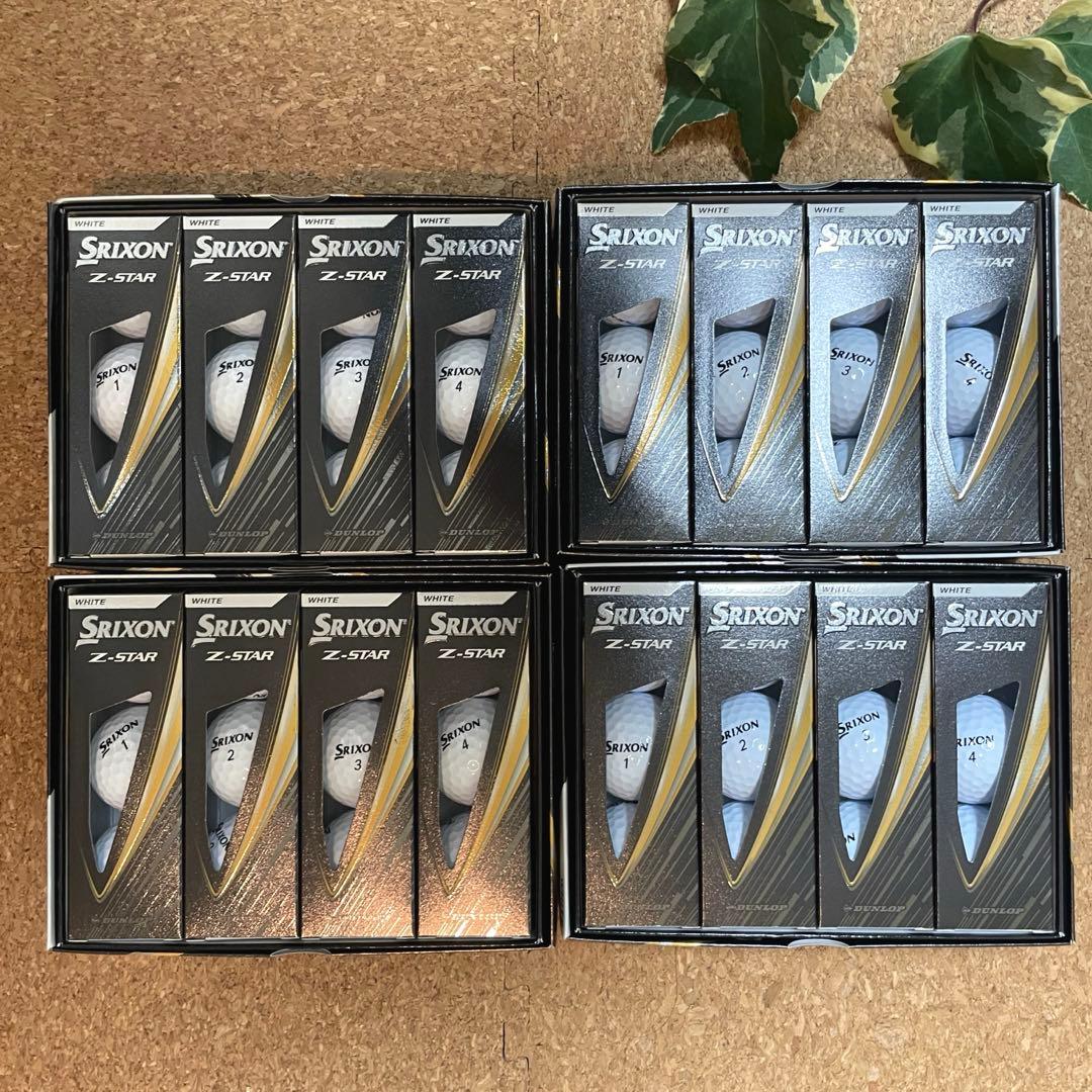 ✨新品•未使用✨ SRIXON ゴルフボール Z-STAR ホワイト 4ダース