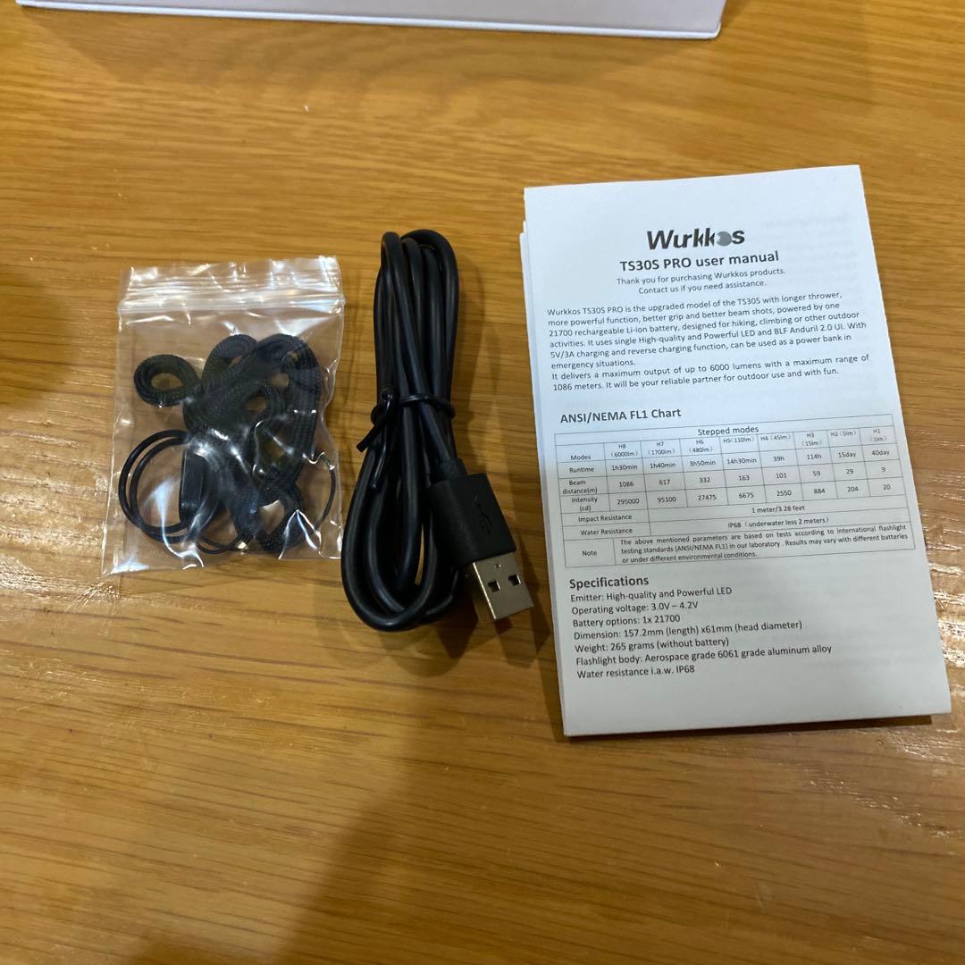 ライト・ランタン Wurkkos TS30S PRO 6000lm 1086m