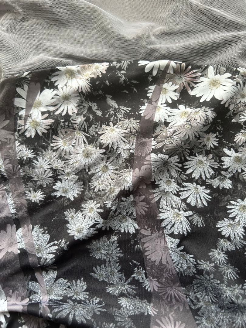 「美品」stina type L 長袖　花柄レオタード Sサイズ