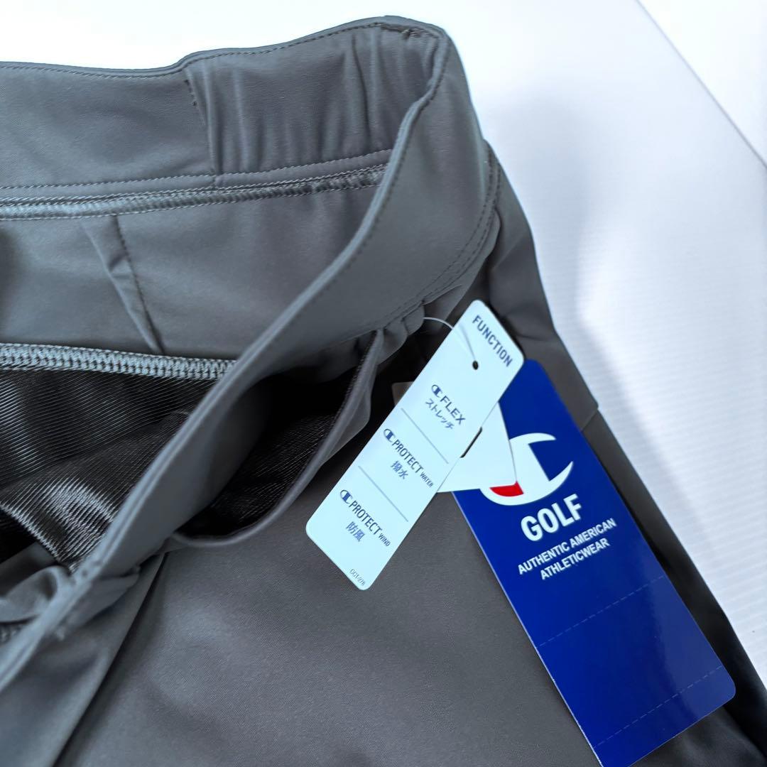 新品 チャコールグレー チャンピオン ゴルフパンツ メンズ ストレッチXL