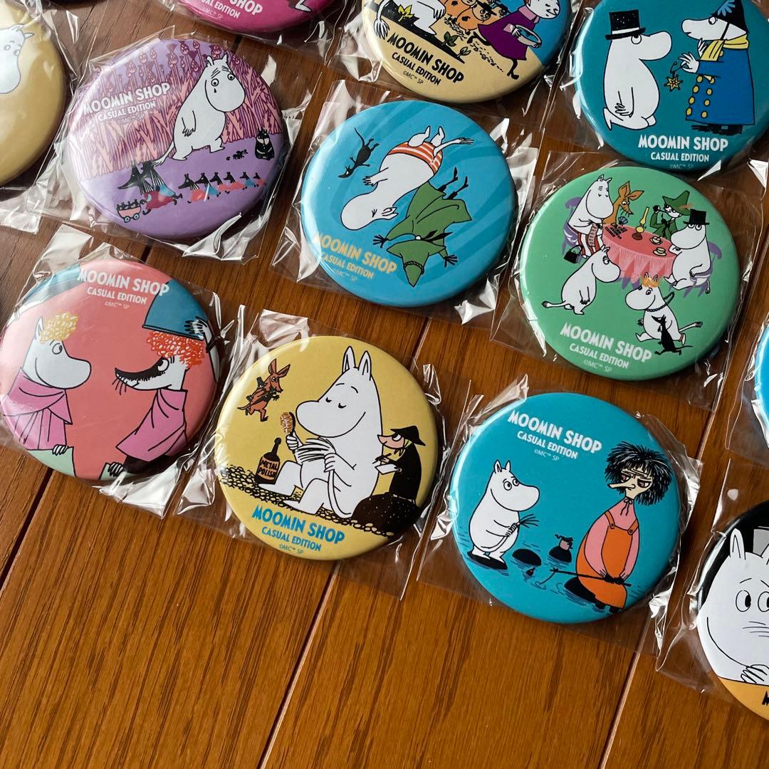ムーミンショップカジュアルエディション 限定ランダム缶バッジコンプリート