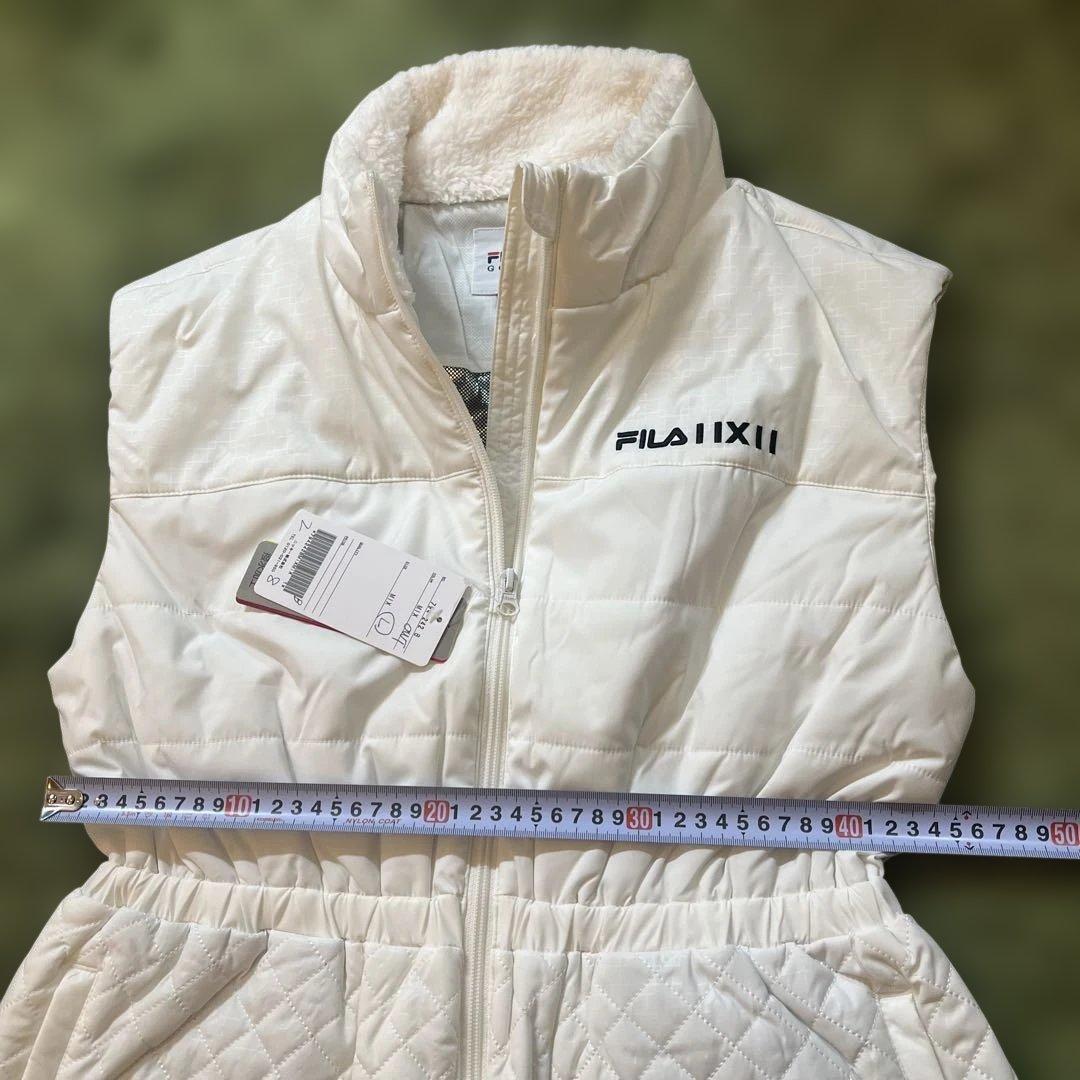 新品Lサイズ　フィラゴルフ撥水加工蓄熱保温ストレッチキルティング ワンピース