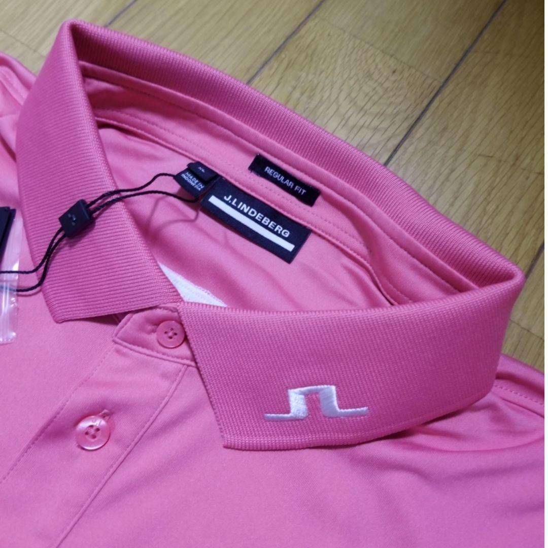 新品J. Lindeberg J.リンドバーグポロシャツ　XL アザレアピンク