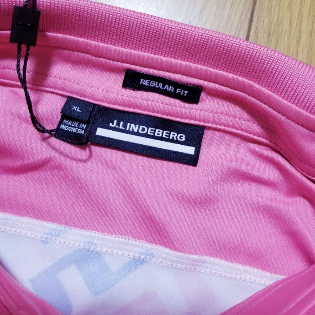 新品J. Lindeberg J.リンドバーグポロシャツ　XL アザレアピンク