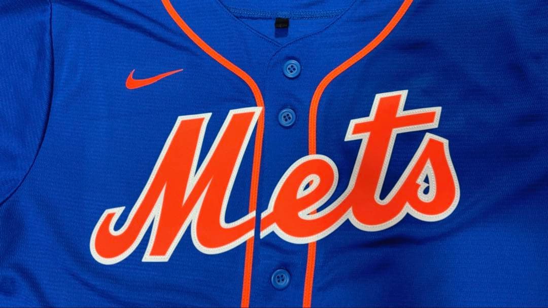 【NIKE】MLB・ニューヨーク・メッツ・ベースボールシャツ・Lサイズ