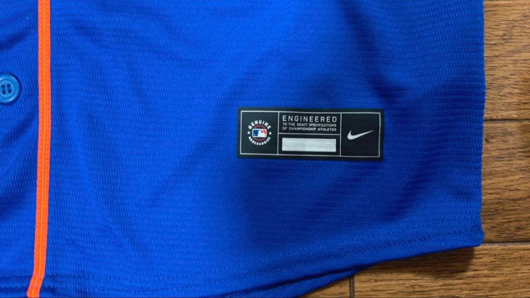 【NIKE】MLB・ニューヨーク・メッツ・ベースボールシャツ・Lサイズ