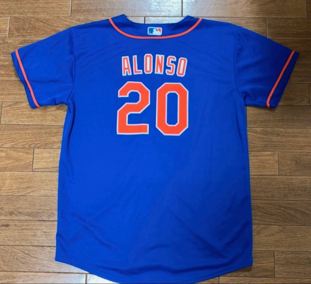 【NIKE】MLB・ニューヨーク・メッツ・ベースボールシャツ・Lサイズ