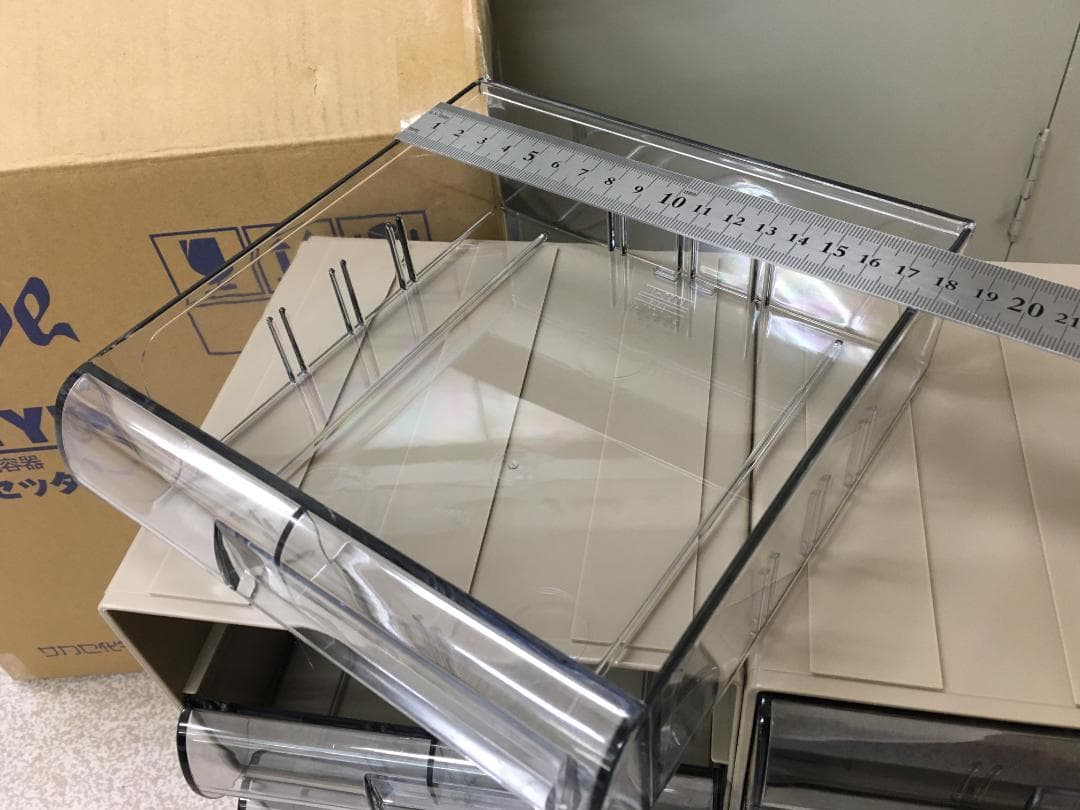パーツケース 小物入 道具箱 整理 整頓 サイズ 巾37Ｘ高さ37Ｘ奥行19cm