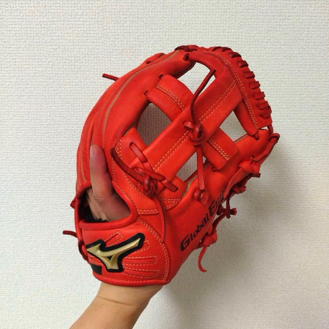 091 ミズノ グローバルエリート 即戦力 軟式 少年 内野手用グローブ