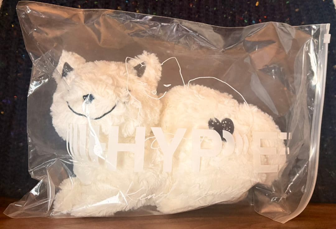 HYPE リイシューねこちゃん ぬいぐるみ ホワイト、白
