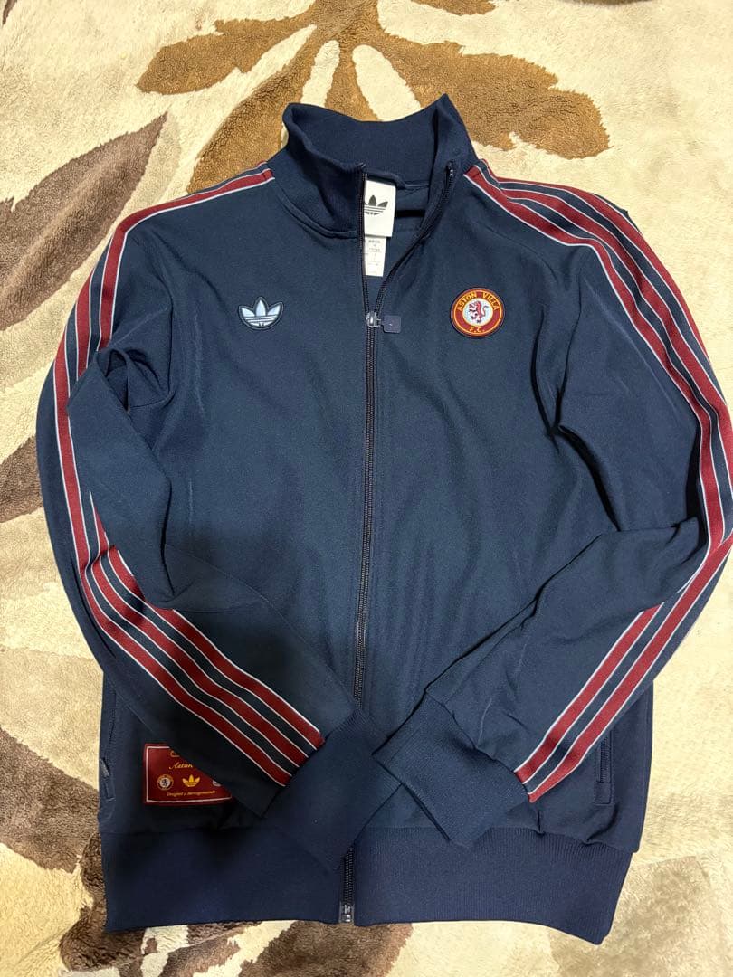 adidas アストンビラ　ジャージ ネイビー