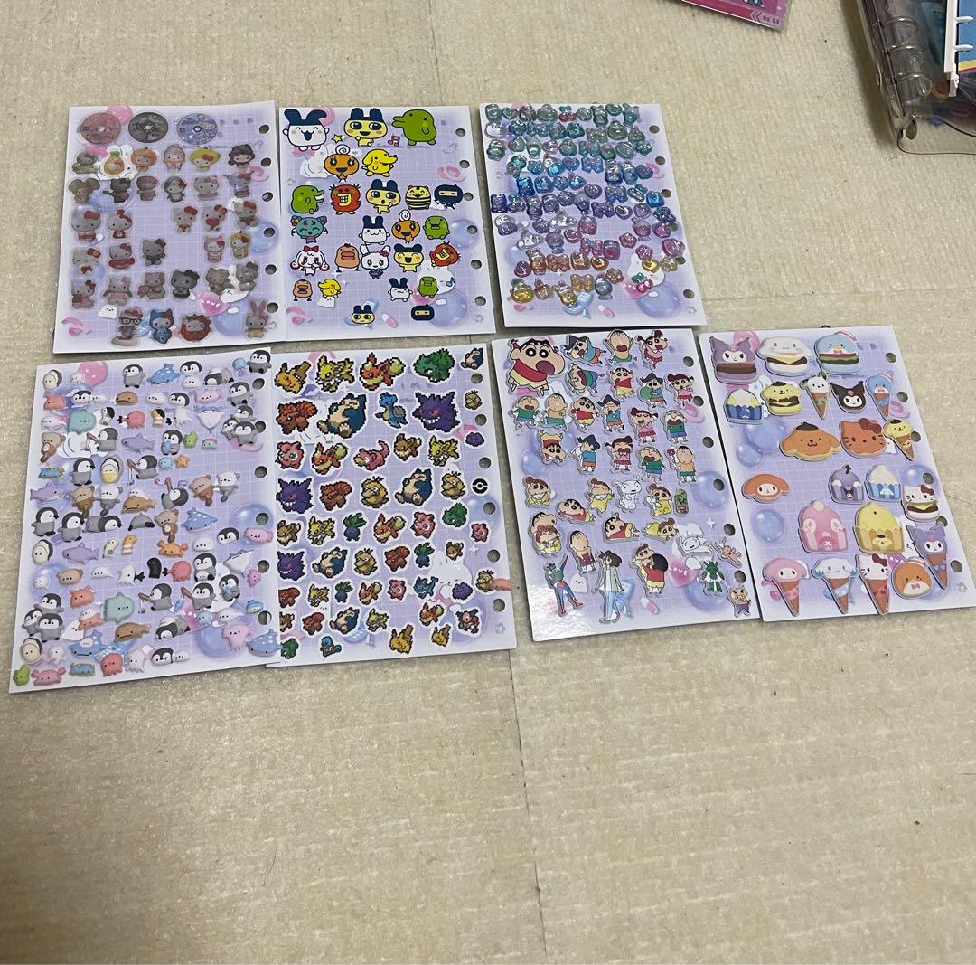 シール帳完成品5冊　たまごっち　あわわ　ボンボンドロップシール　ドロップシール