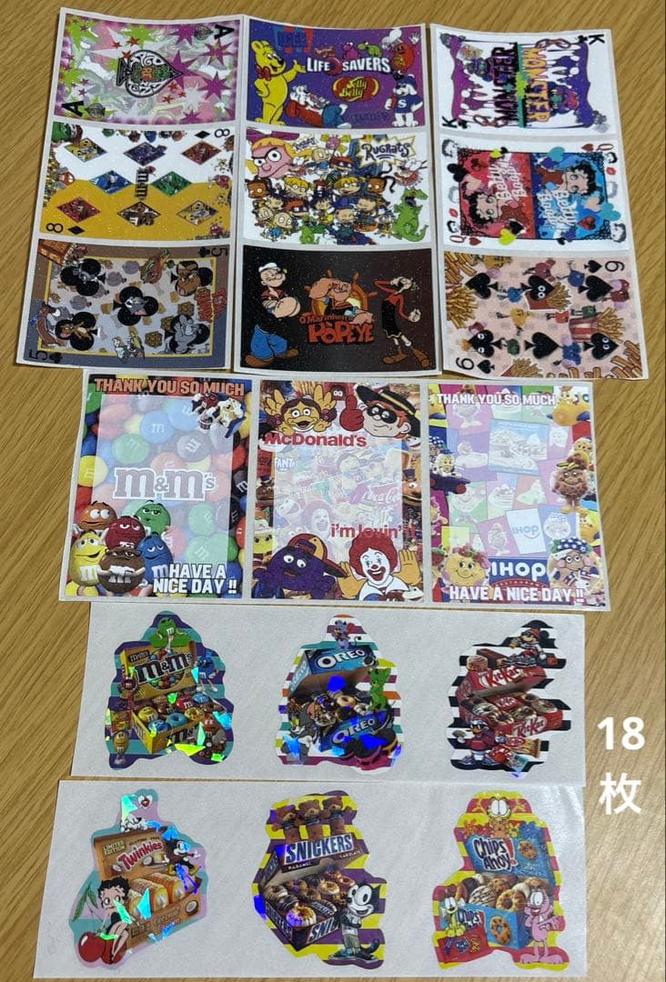 アメキャラ　ステッカー　300枚　詰め合わせパック② 平袋&ジップ袋付き