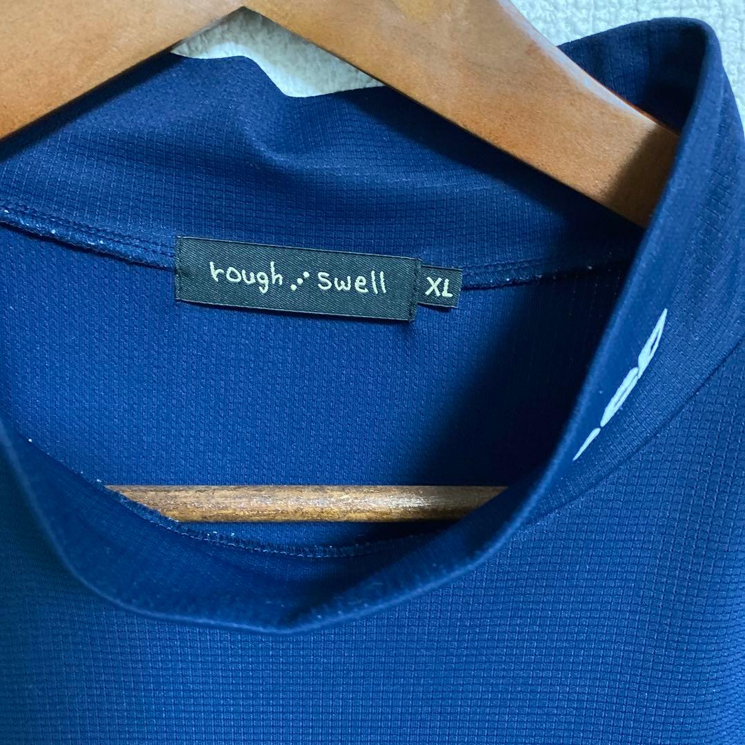 rough swell ネイビー ハイネックシャツ XL