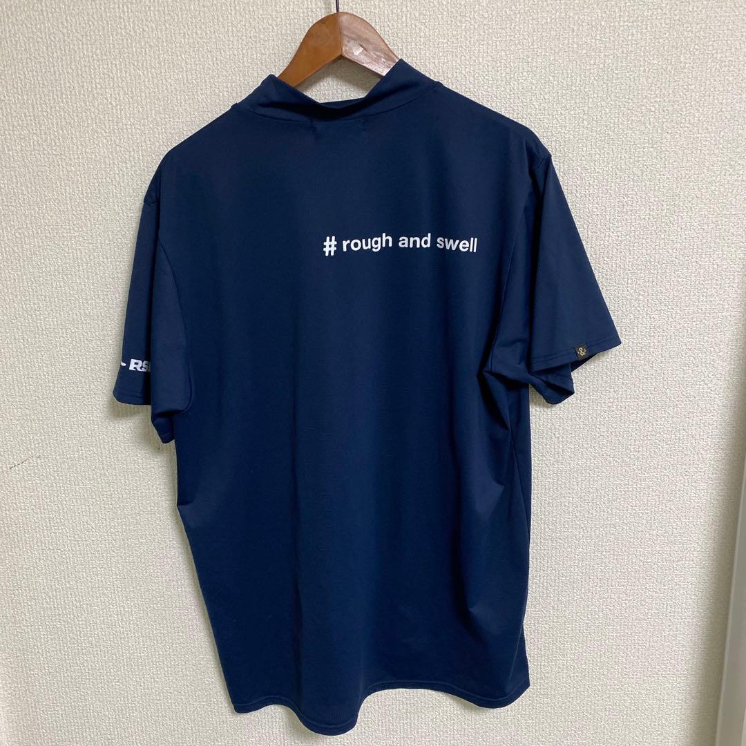 rough swell ネイビー ハイネックシャツ XL