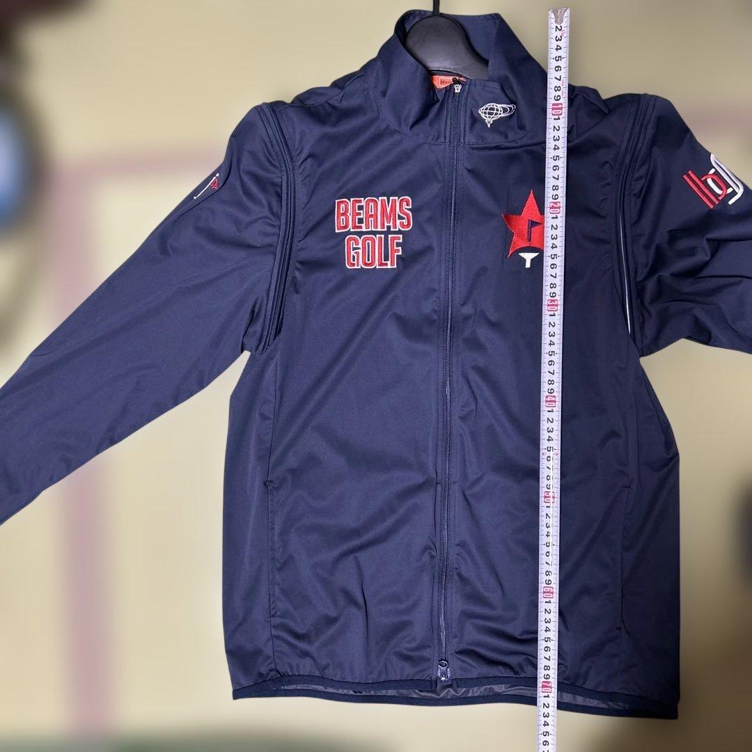 ビームスゴルフジャケット（size:Ｍ　color:navy）