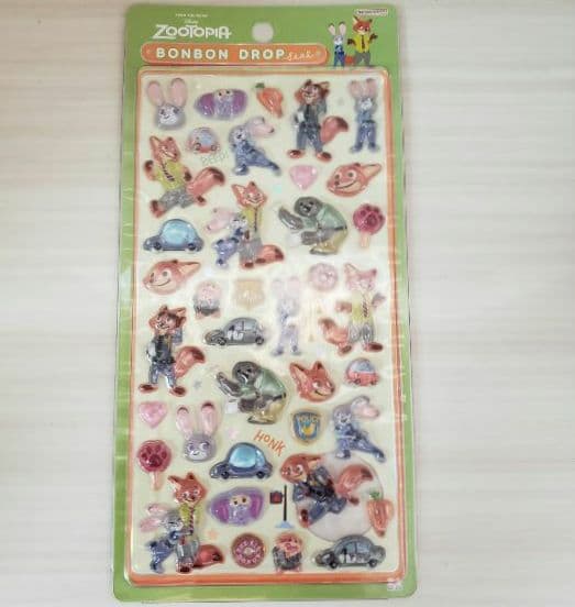 ☺️新品・未開封☺️★サンスター文具★Disney★ボンボンドロップシール★3点