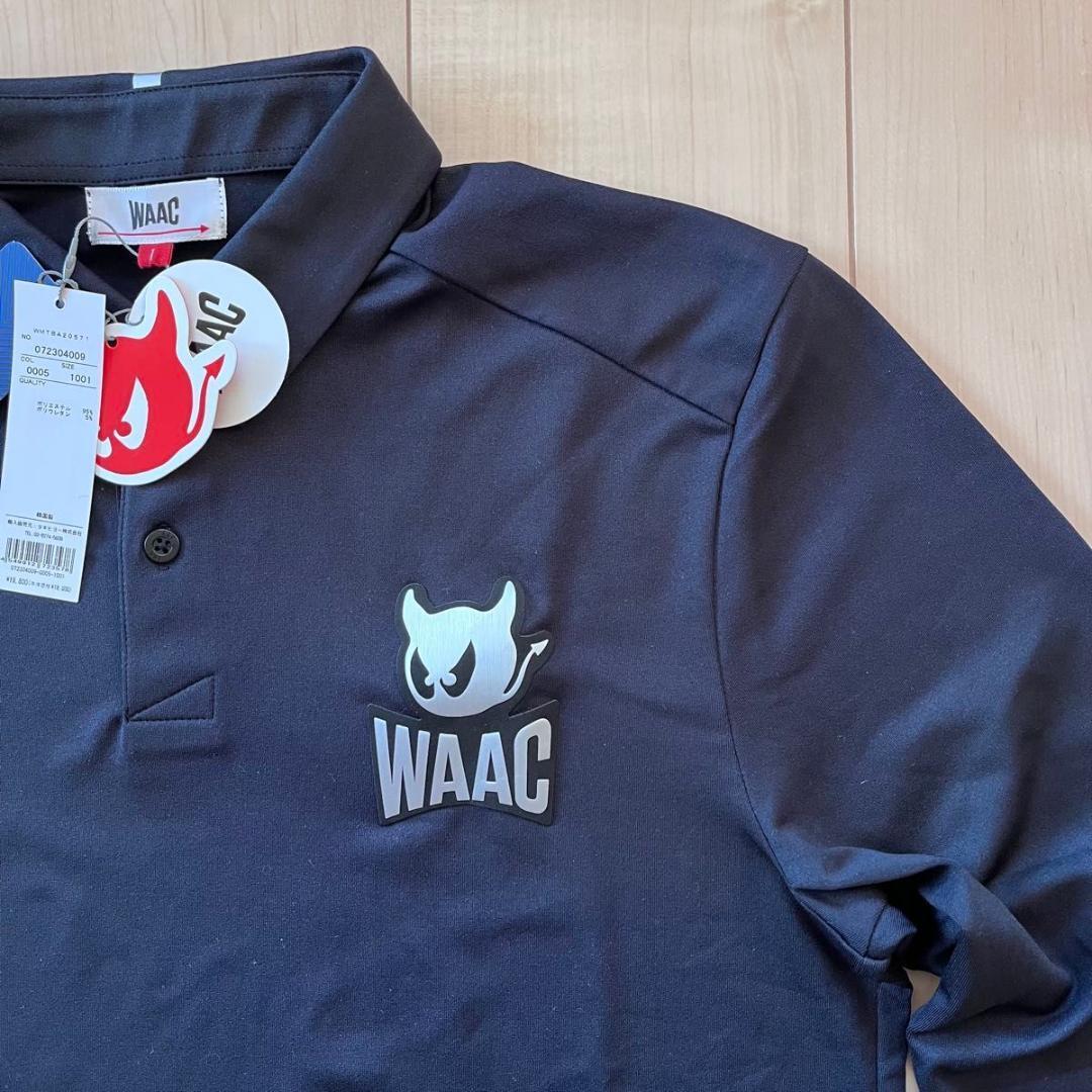 WAAC メンズシャツ ネイビー Ｓ 新品