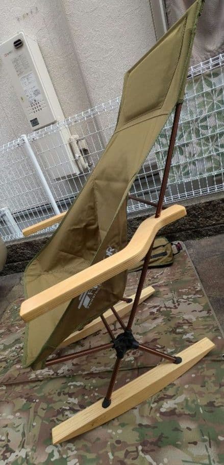 FIELD DOOR ポータブルチェア ハイバック　ロックベース付